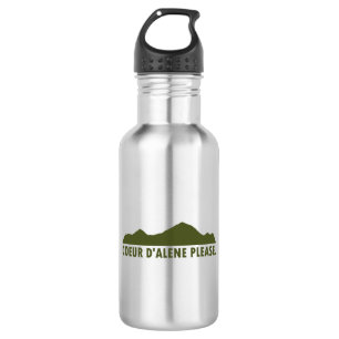 Coeur d'Alene Idaho Please Stainless Steel Water Bottle