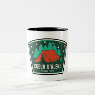 Coeur D'Alene National Forest Camping Two-Tone Coffee Mug