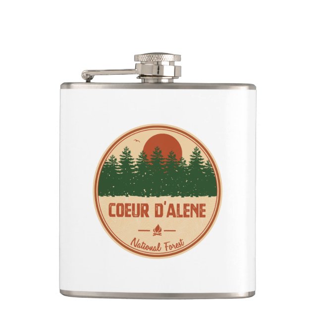 Coeur D'Alene National Forest Flask (Front)