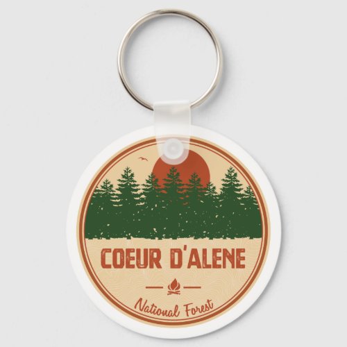 Coeur DAlene National Forest Keychain