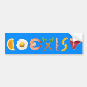 Coexist: Culinary Edition Bumper Sticker
