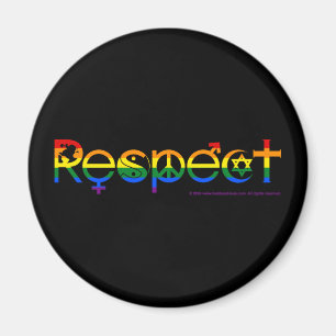 Coexist with Respect Gay Pride Magnet
