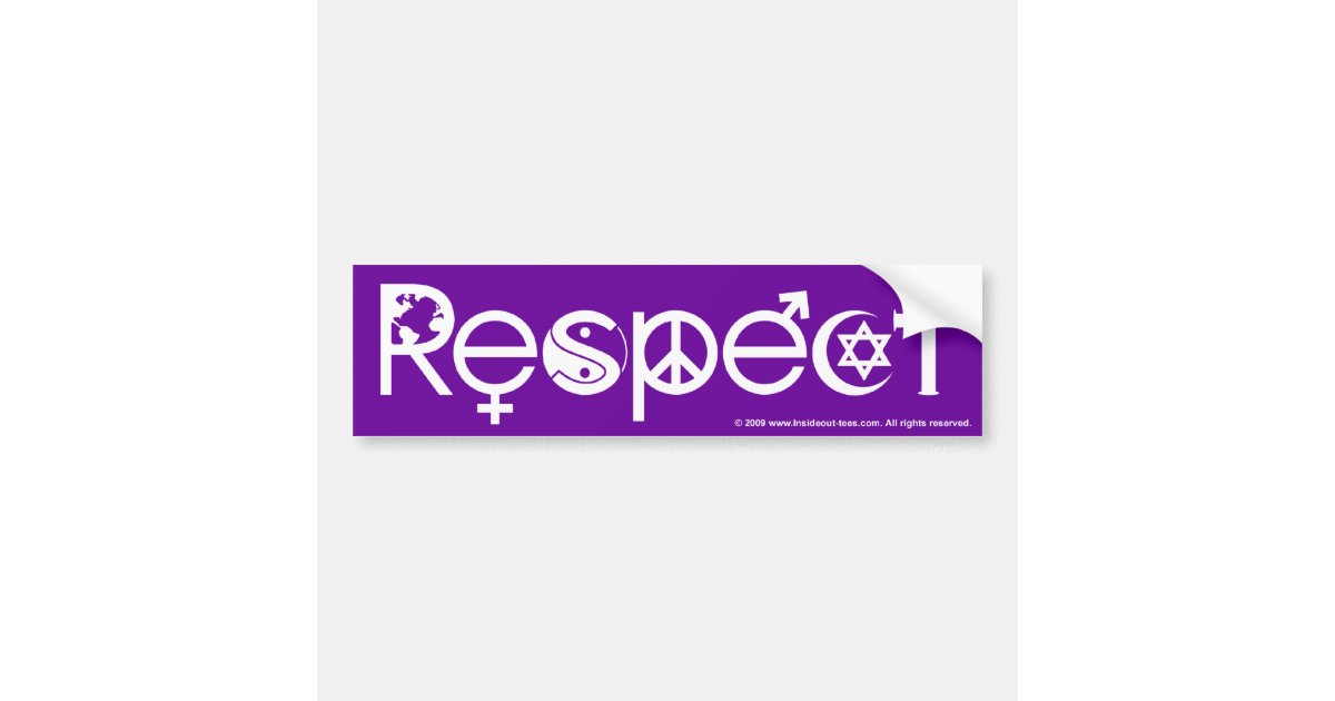 Coexist With Respect Peace Kindness Tolerance Bumper Sticker Zazzle Com