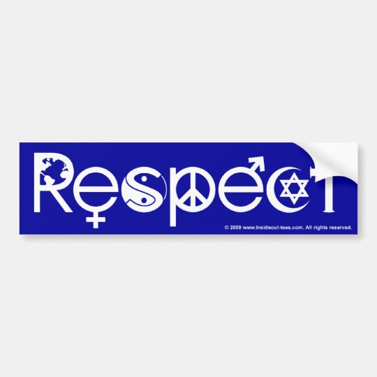 Coexist With Respect Peace Kindness Tolerance Bumper Sticker Zazzle Com
