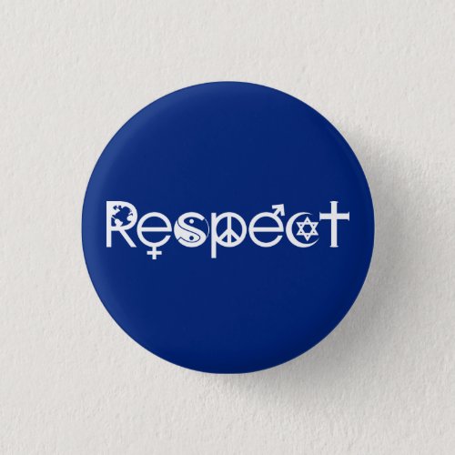 Coexist with Respect _ Peace Kindness  Tolerance Button