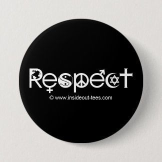 Coexist with Respect - Peace Kindness & Tolerance Button