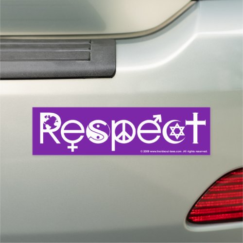 Coexist with Respect _ Peace Kindness  Tolerance  Car Magnet