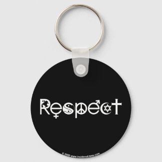 Coexist with Respect - Peace Kindness & Tolerance Keychain