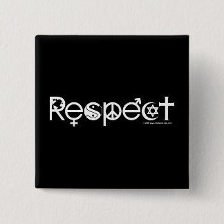 Coexist with Respect - Peace Kindness & Tolerance Pinback Button