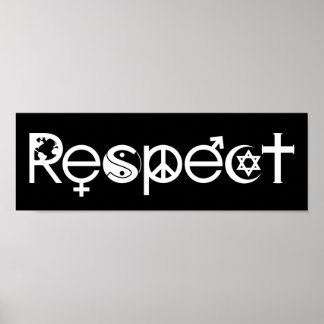 Coexist with Respect - Peace Kindness & Tolerance Poster