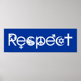 Coexist with Respect - Peace Kindness & Tolerance Poster
