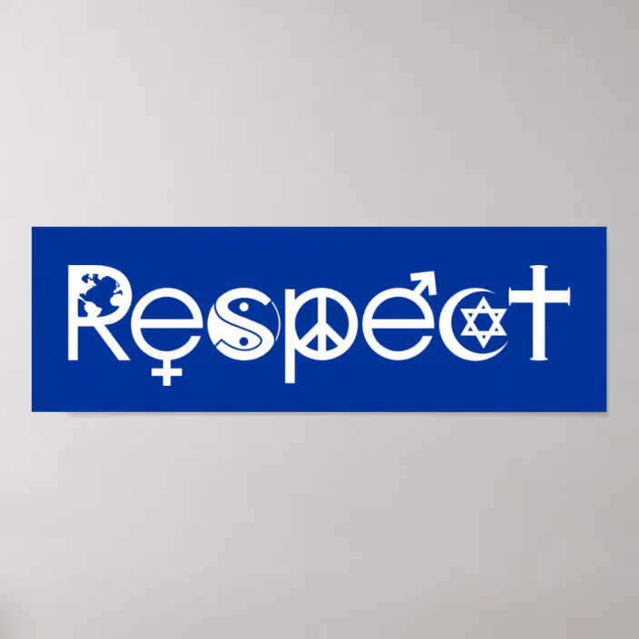 Coexist With Respect Peace Kindness Tolerance Poster Zazzle Com