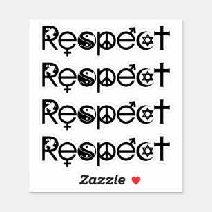 Coexist with Respect - Peace Kindness & Tolerance Sticker