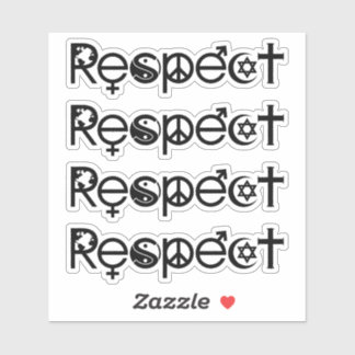 Coexist with Respect - Peace Kindness & Tolerance Sticker