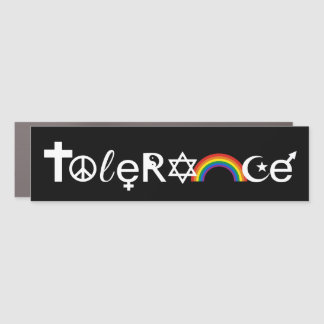 COEXIST WITH TOLERANCE CAR MAGNET