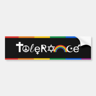 COEXIST WITH TOLERANCE -.png Bumper Sticker