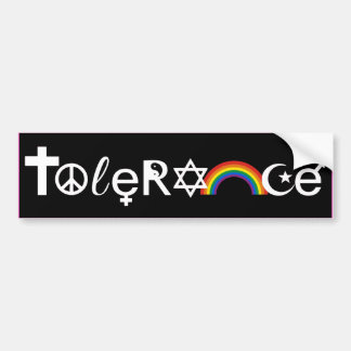 COEXIST WITH TOLERANCE -.png Bumper Sticker