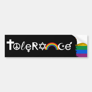 COEXIST WITH TOLERANCE -.png Bumper Sticker