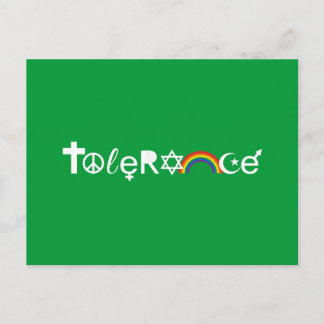 COEXIST WITH TOLERANCE POSTCARD