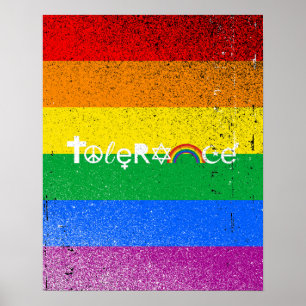 COEXIST WITH TOLERANCE POSTER
