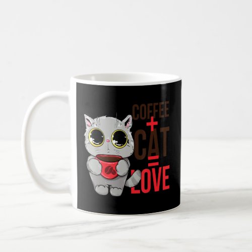 Coffe And Cat Love Cute Kitty  Coffee Mug