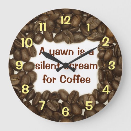 Coffe bean clock