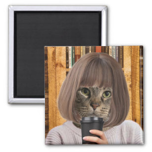 Coffe Cat Cutie Magnet