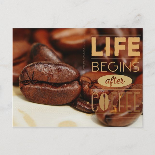 Coffe Life Postcard (Front)