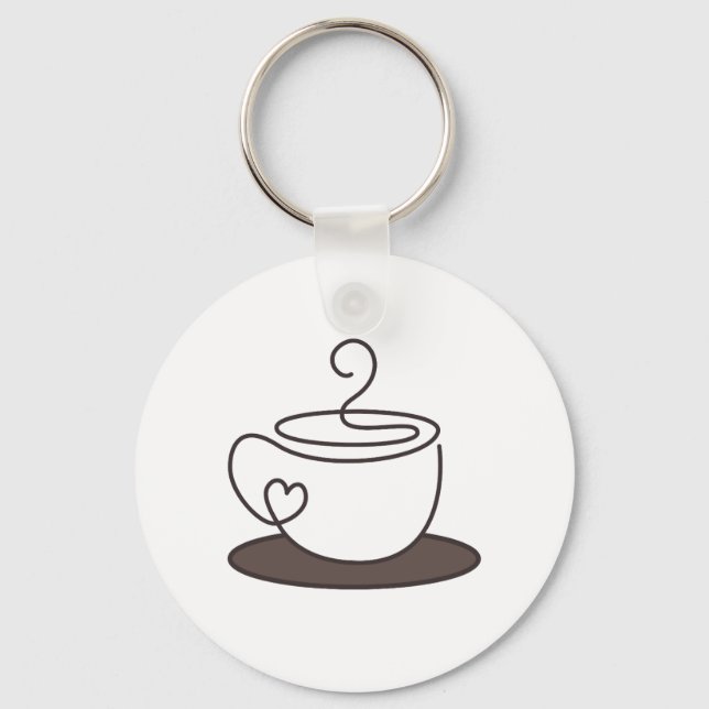 Coffe mug tag keychain (Front)