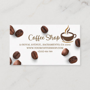 COFFE SHOP BUSINESS CARD