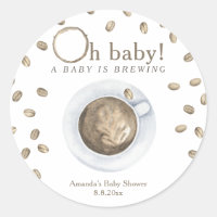 Coffee A baby is brewing Baby shower 