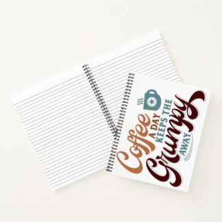 Coffee a Day for Coffee Lover Gift  Notebook