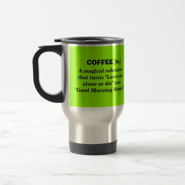 Coffee - A Magical Substance Travel Mug (Left)