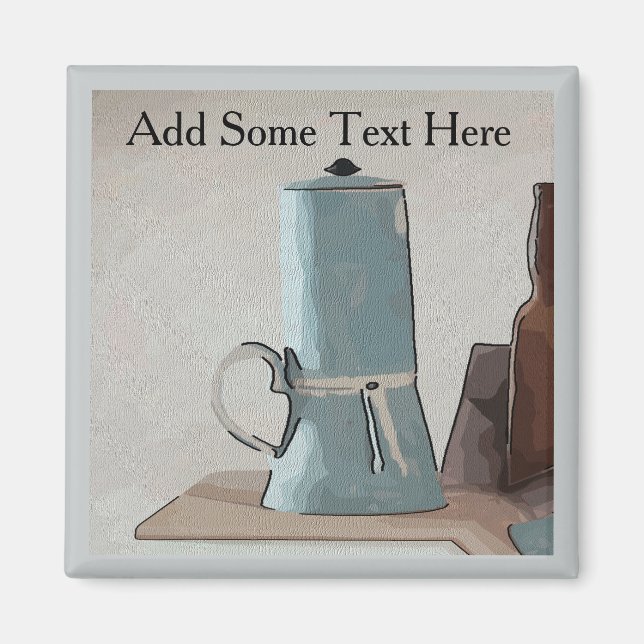 Coffee Abstract Still Life Magnet (Front)