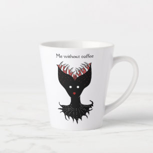 Coffee Addict Creepy Demon Latte Mug