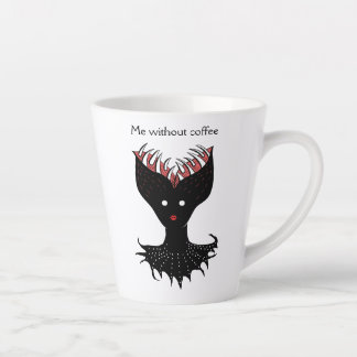 Coffee Addict Creepy Demon Latte Mug
