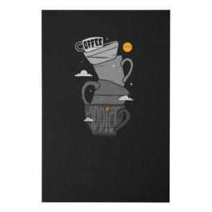 Coffee Addict Faux Canvas Print