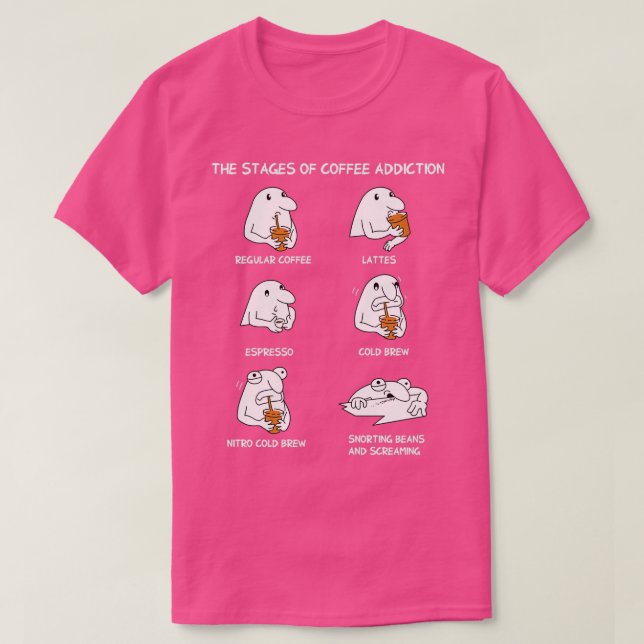 Coffee Addict For Men Women Barista Cafe Lover T-Shirt (Design Front)