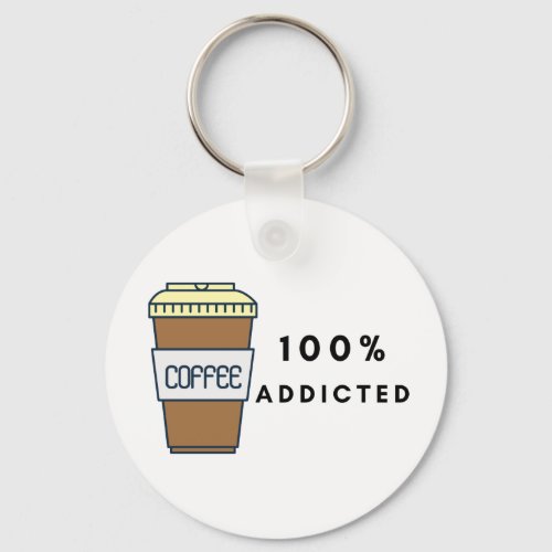 Coffee Addict Keychain