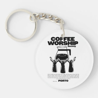 Coffee addict keychain