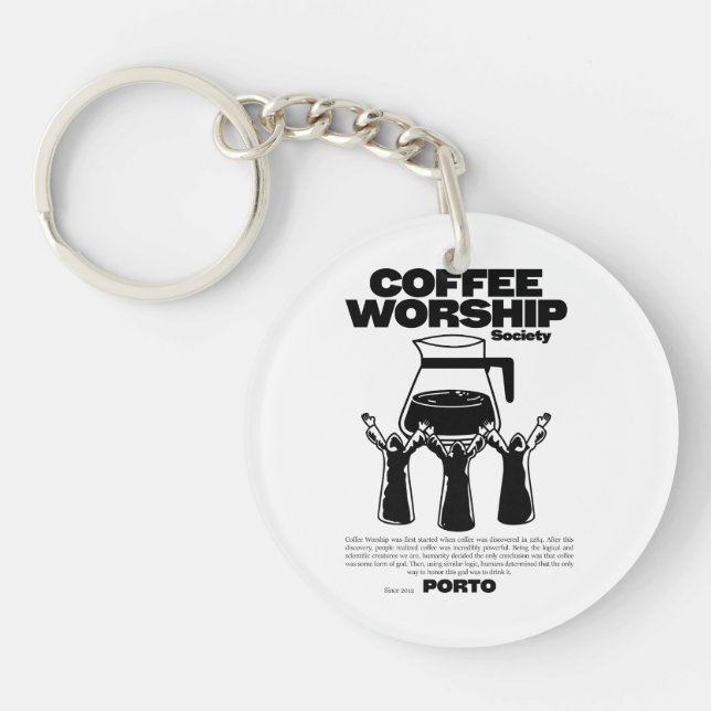 Coffee addict keychain (Front)