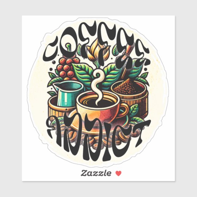 Coffee Addict Sticker (Sheet)