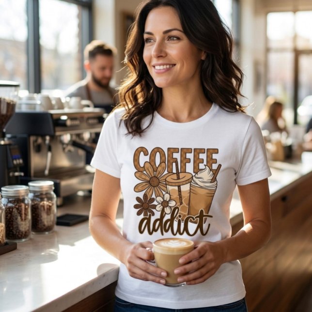 Coffee addict.  Tri-Blend shirt (Creator Uploaded)