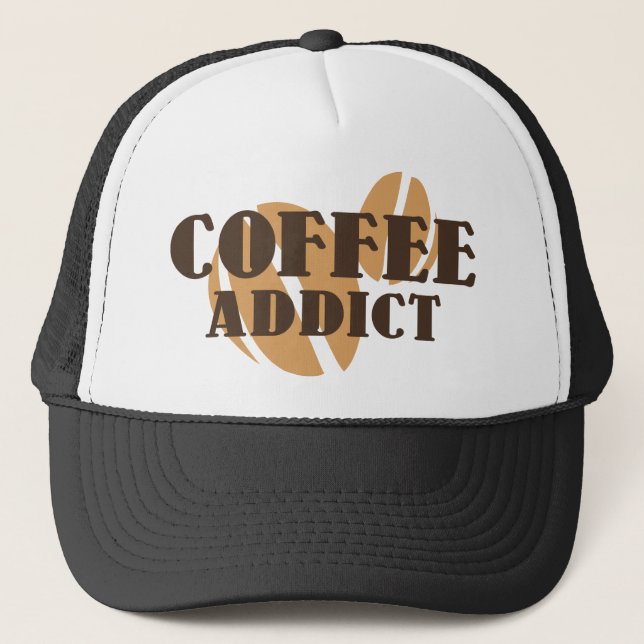 Coffee Addict Trucker Hat (Front)