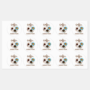 coffee addiction labels