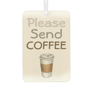 Coffee Addict's Car Air Freshener