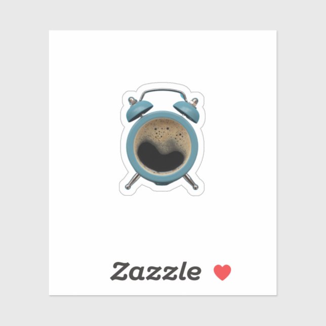 Coffee alarm Logo Sticker (Sheet)