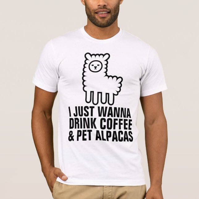COFFEE & ALPACAS T-Shirts (Front)