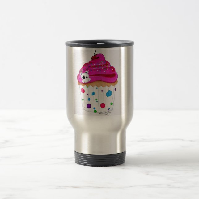 Coffee and a Cupcake Travel Mug (Center)