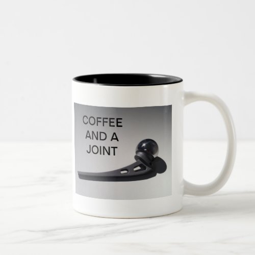 COFFEE AND A JOINT Two_Tone COFFEE MUG